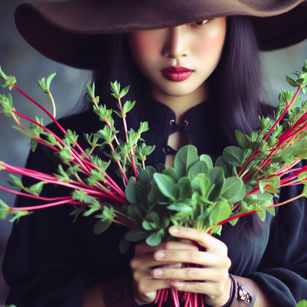 Foraging Purslane