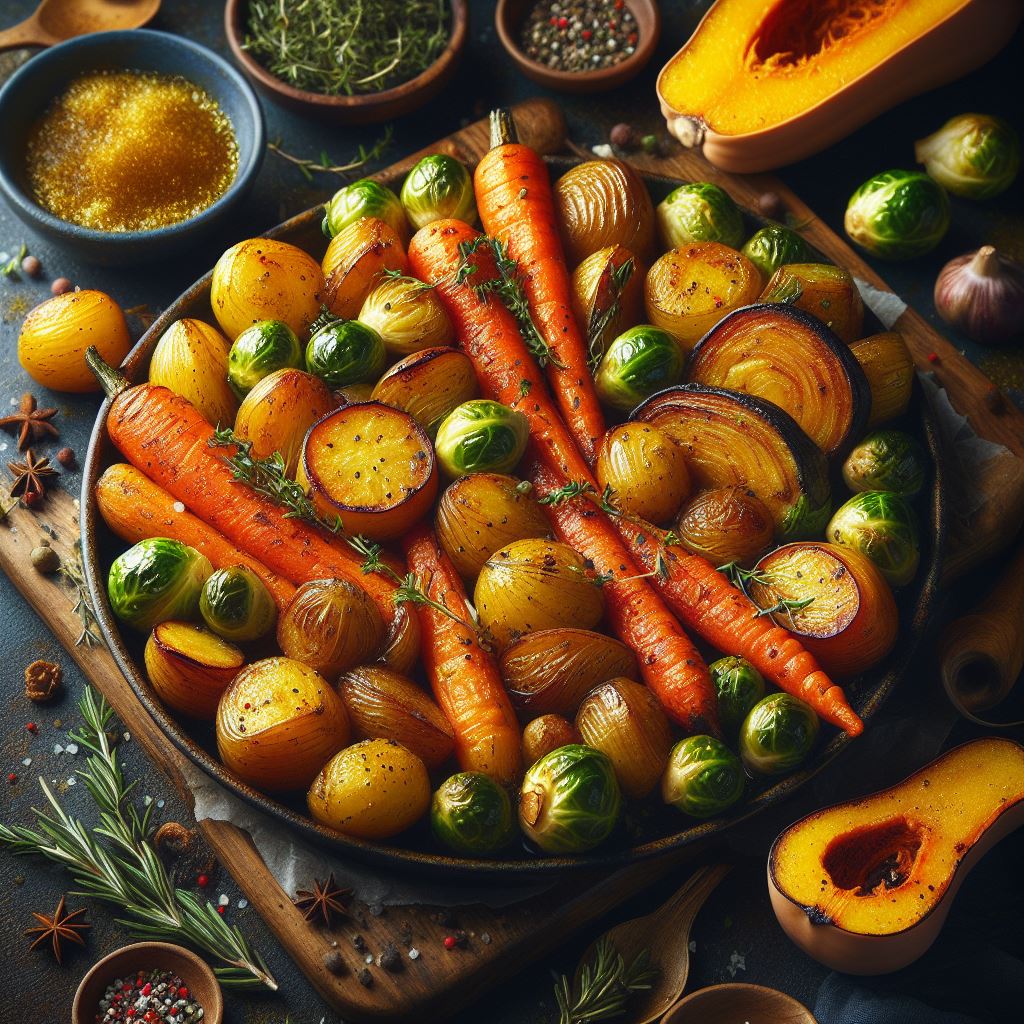 Honeyed Winter Roasted Vegetables