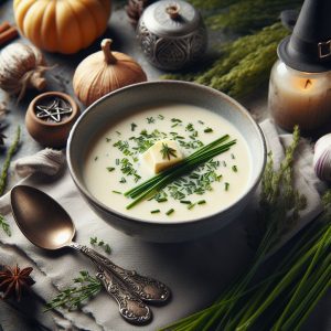 Creamy Mashed Potato Soup with Dashi