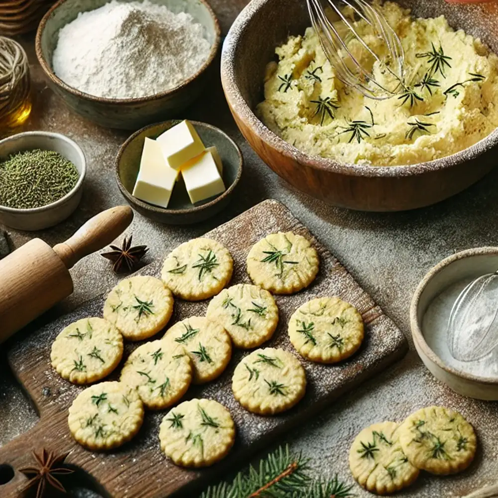 making pine cookies