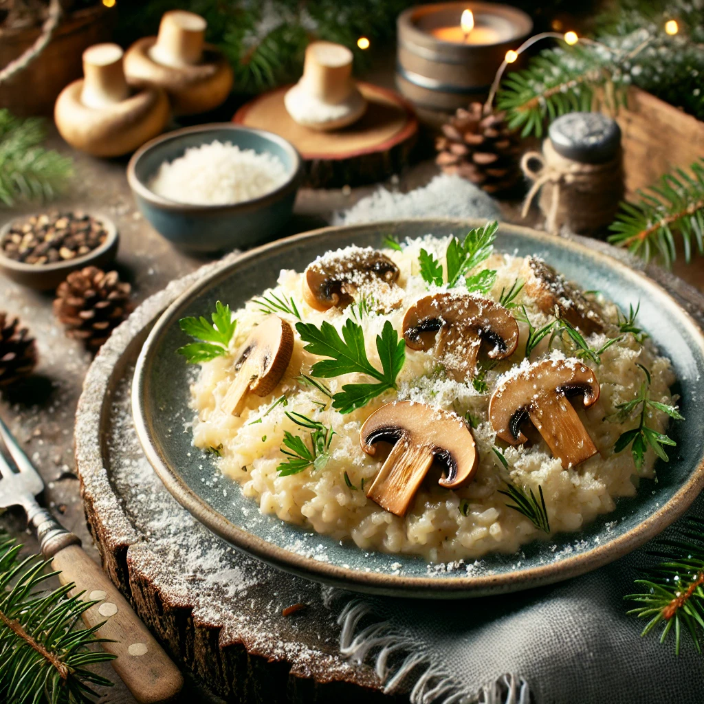 Pine-Infused Winter Risotto