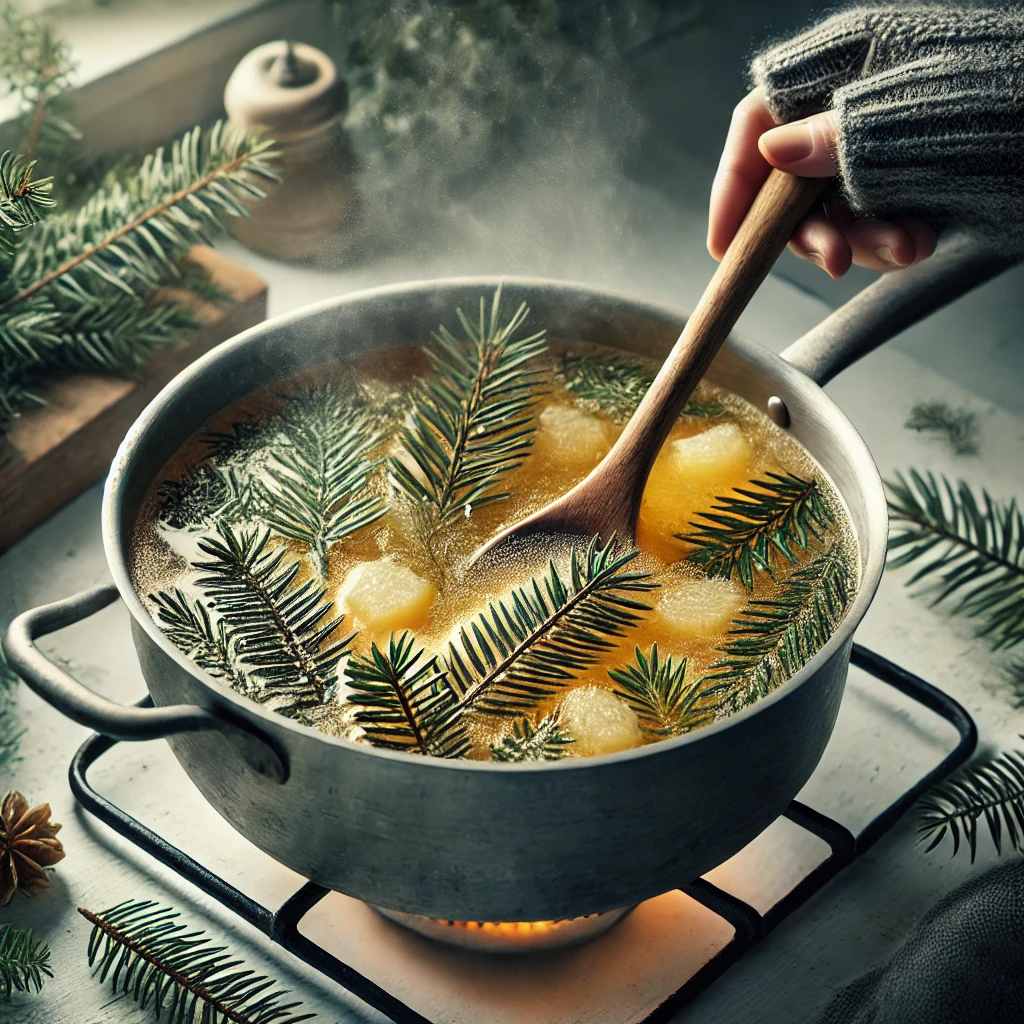 Pine-Infused Winter Risotto