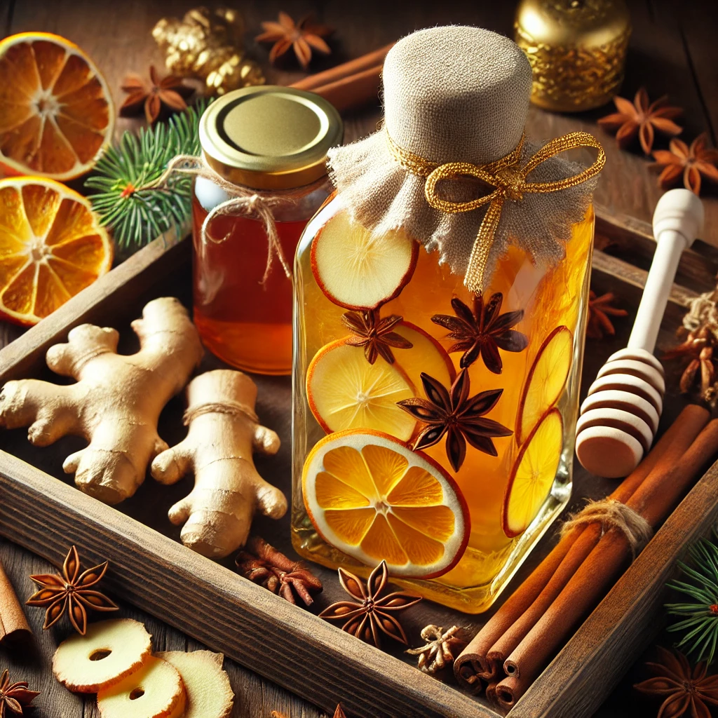Spiced Honey and Ginger Liqueur