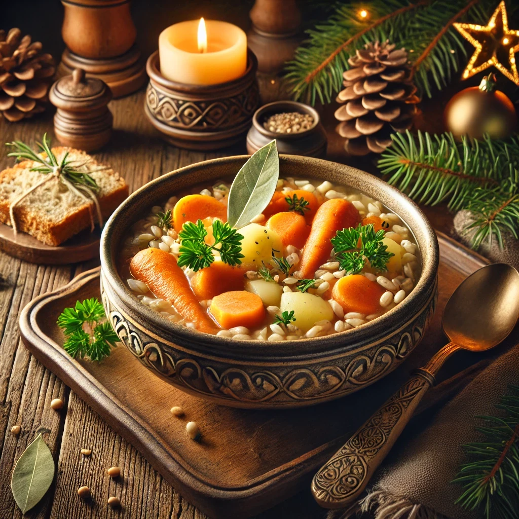 Root Vegetable and Barley Sou