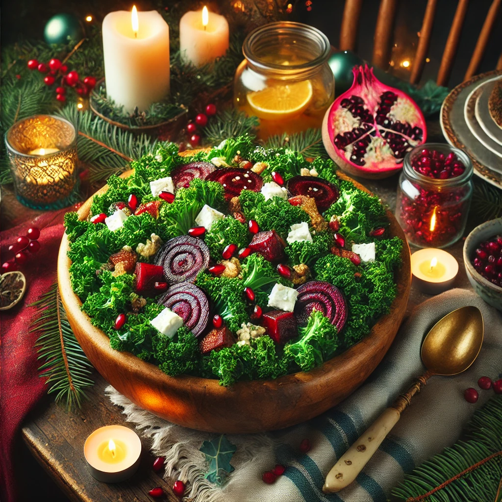 Winter Kale and Roasted Beet Salad