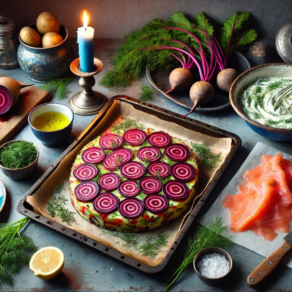 Disguised Cake with Salmon and D
