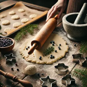 Juniper Berry Shortbread Cookies