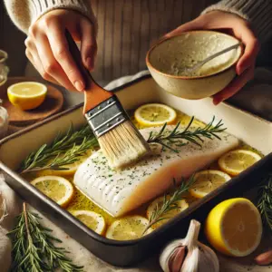 Lemon-Herb Baked Cod with Garlic Butter