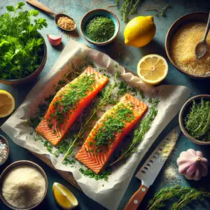 Lemon-Herb Crusted Salmon