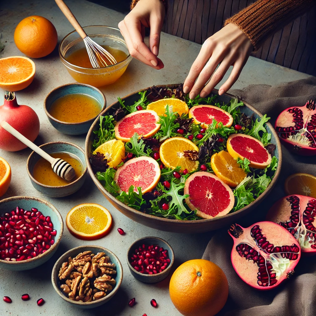 Winter Citrus and Pomegranate Salad