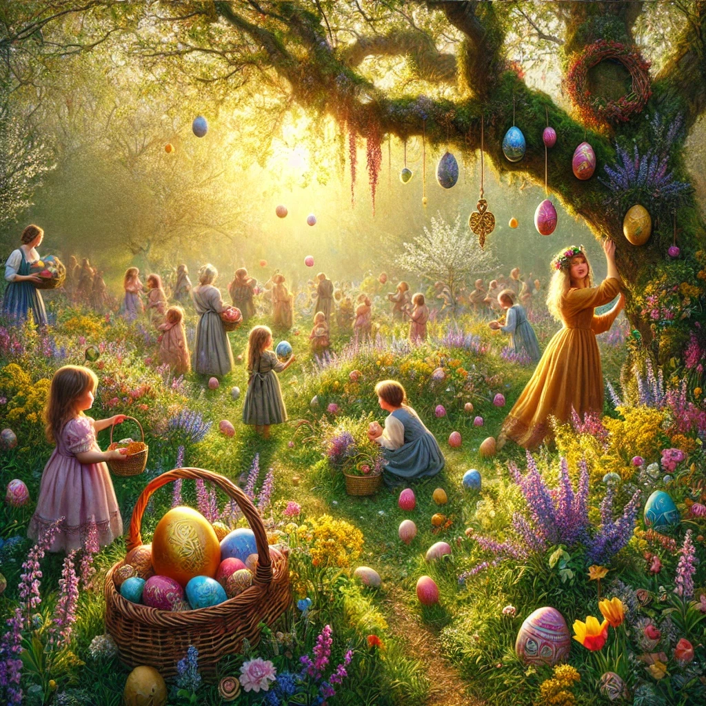 Ostara egg hunt