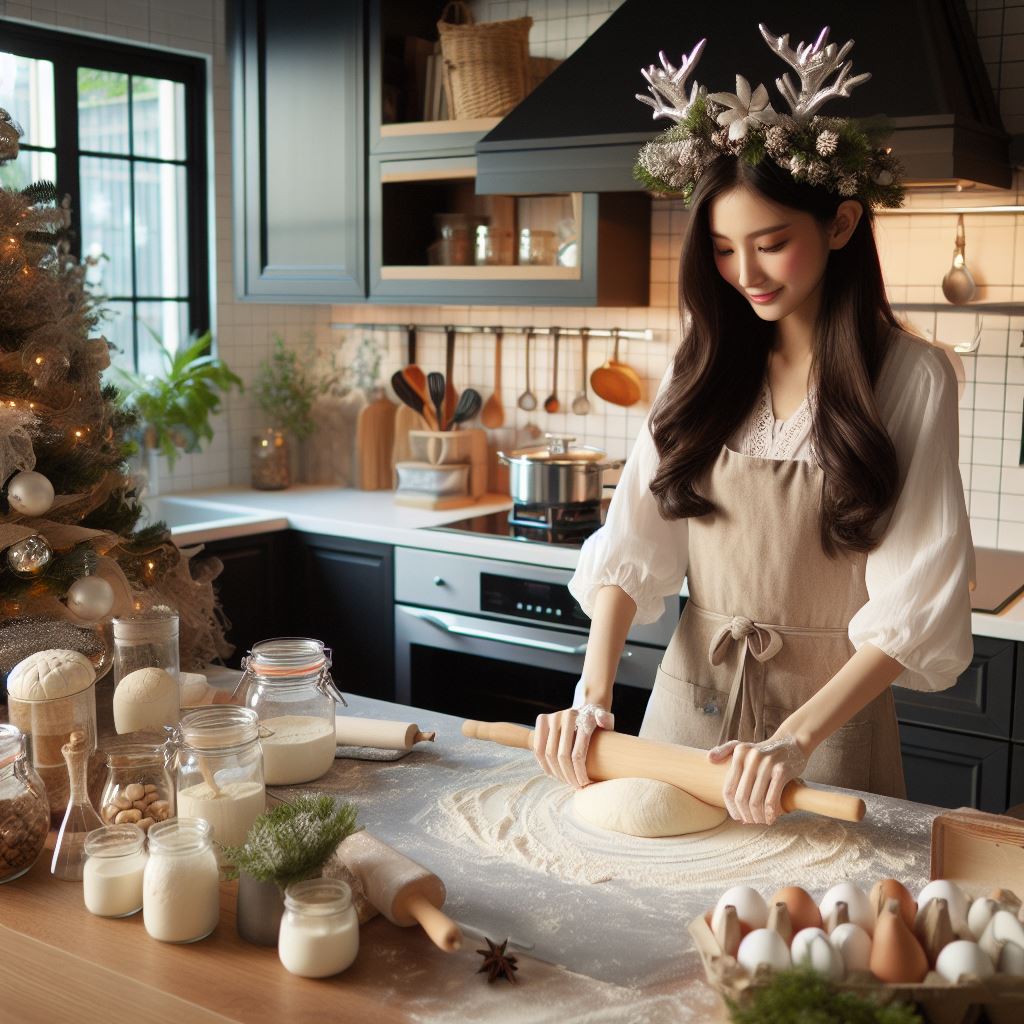 Making Festive Yuletide Bread